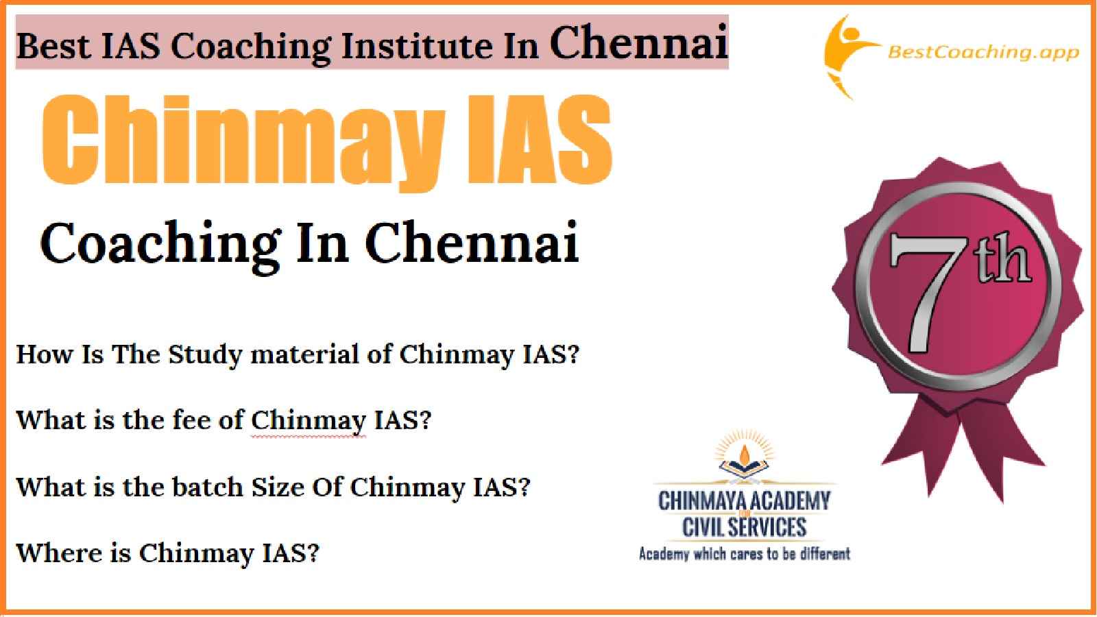 Best UPSC Coaching In Chennai