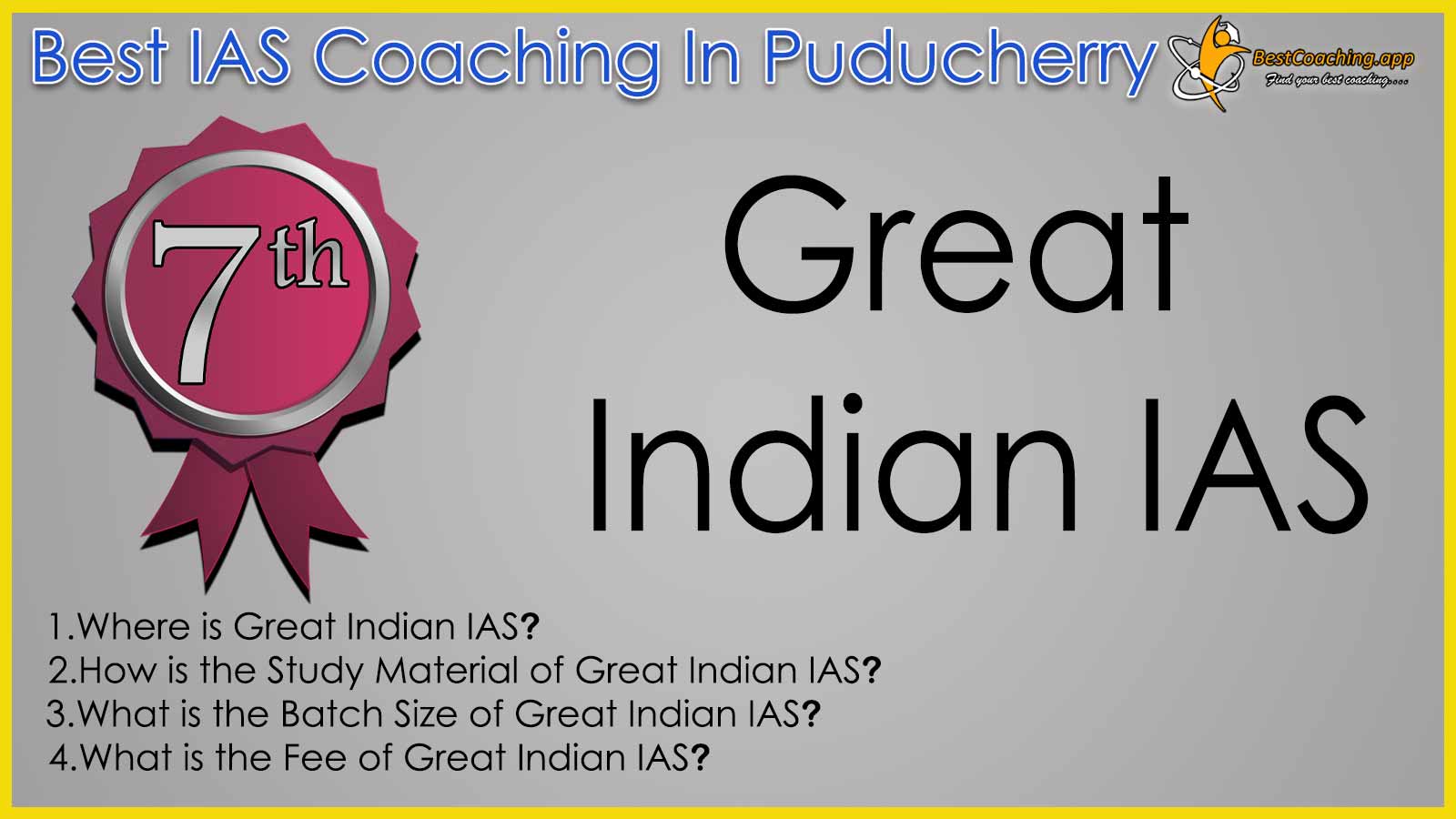 Great Indian IAS Coaching