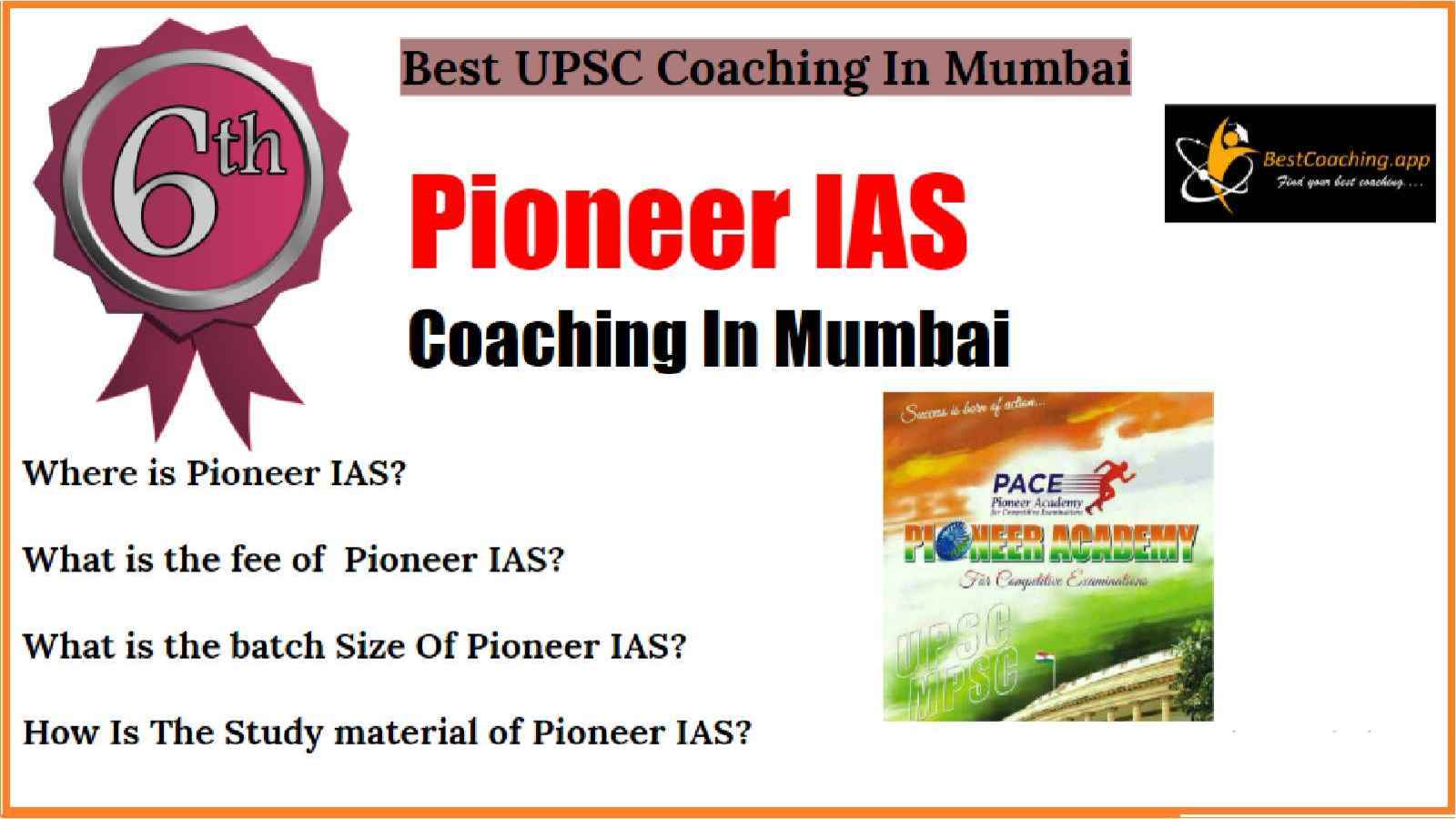 Rank 6th UPSC Coaching In Mumbai