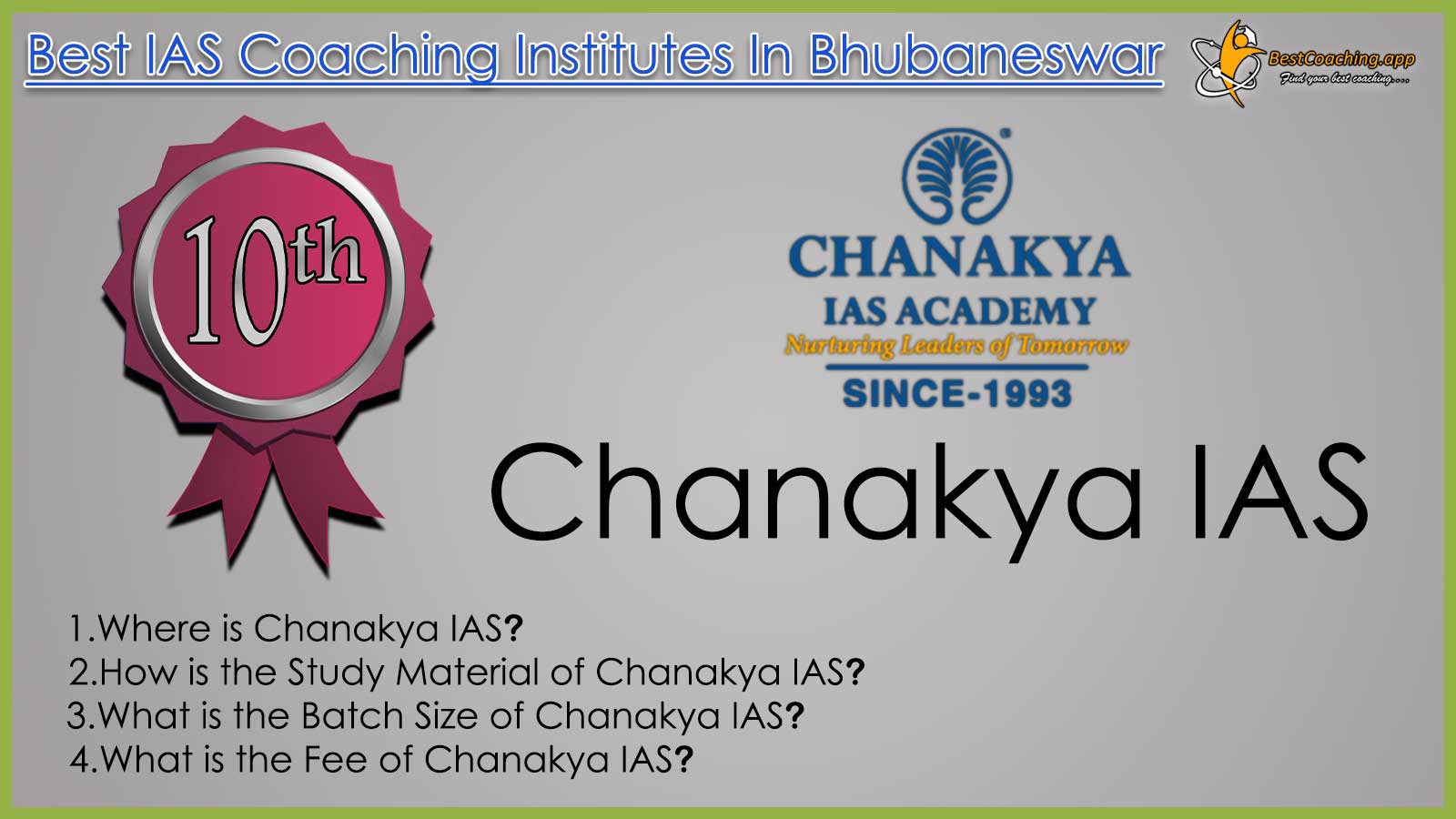 Chanakya IAS Coaching