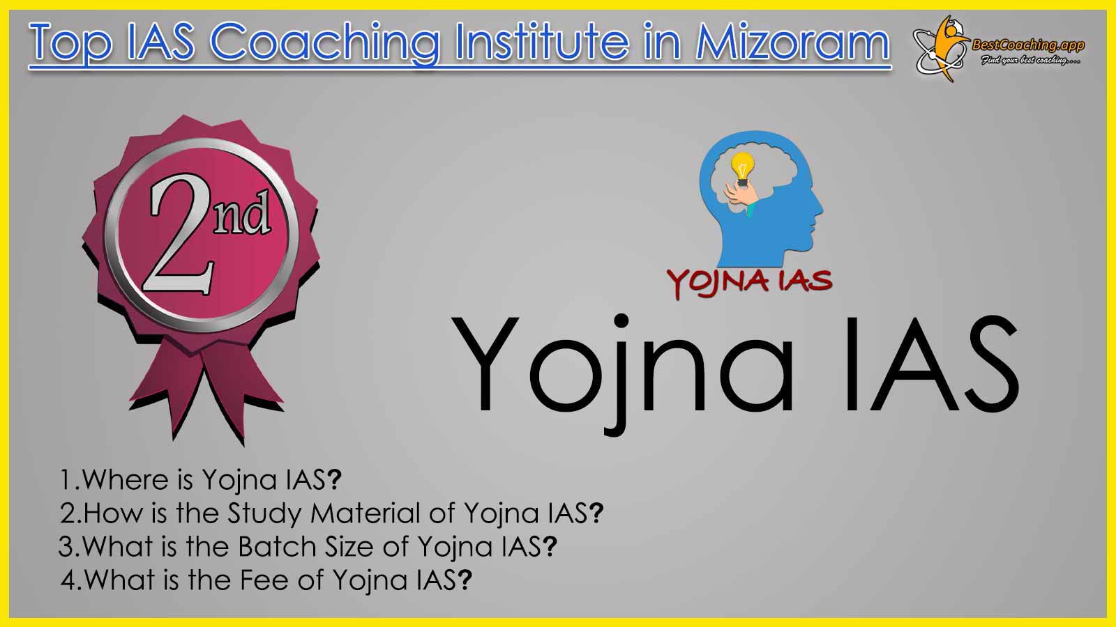 Rank 2 Best IAS Coaching in Mizoram