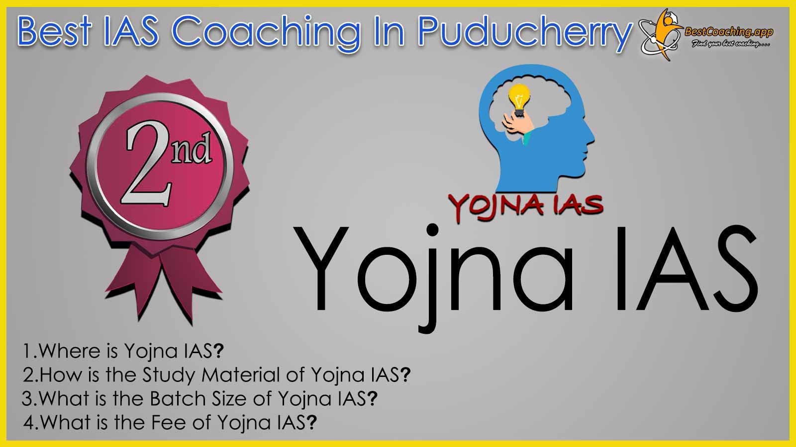 Rank 2 Best IAS Coaching in Puducherry