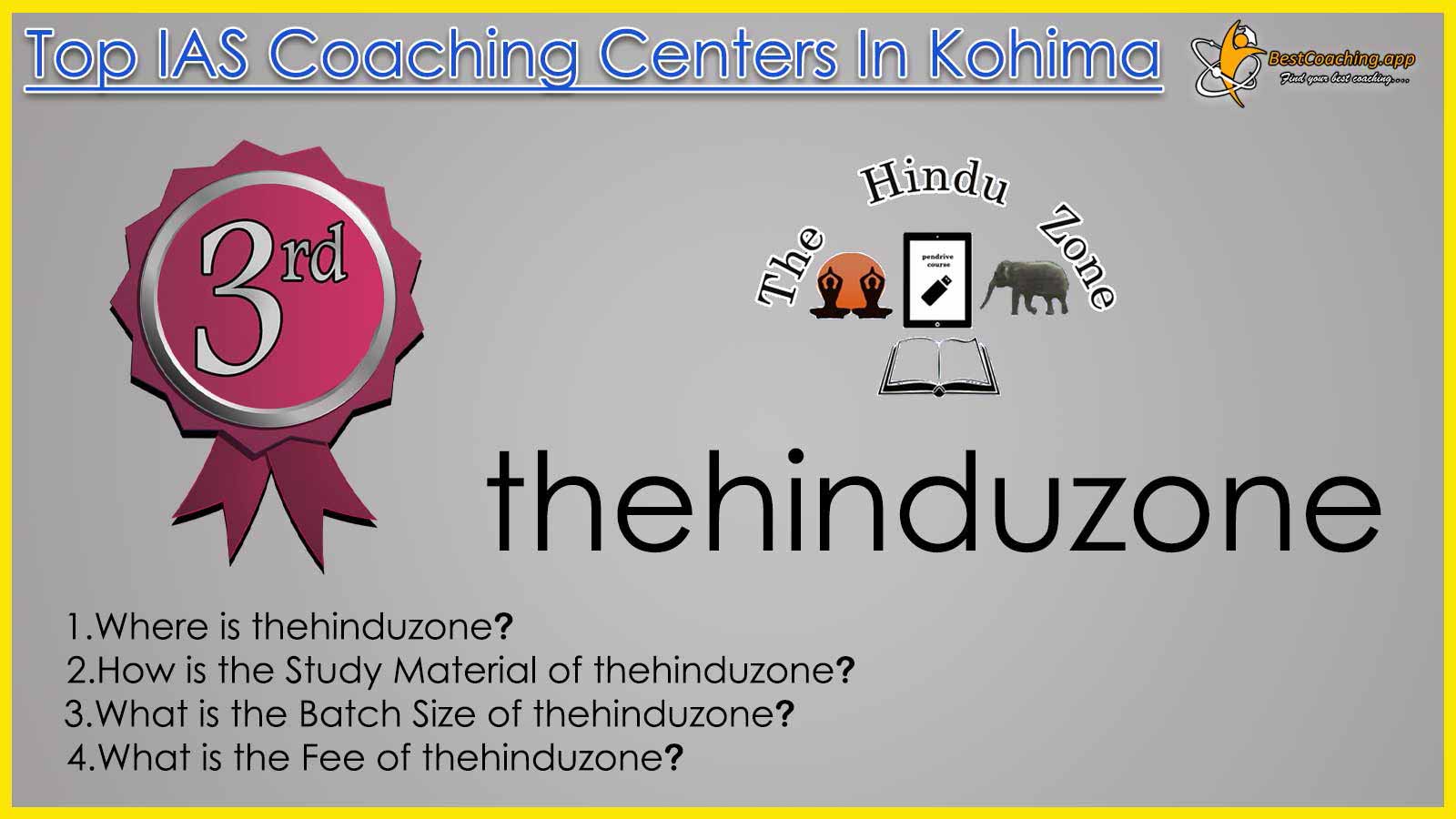 Rank 3 Best IAS Coaching in Kohima