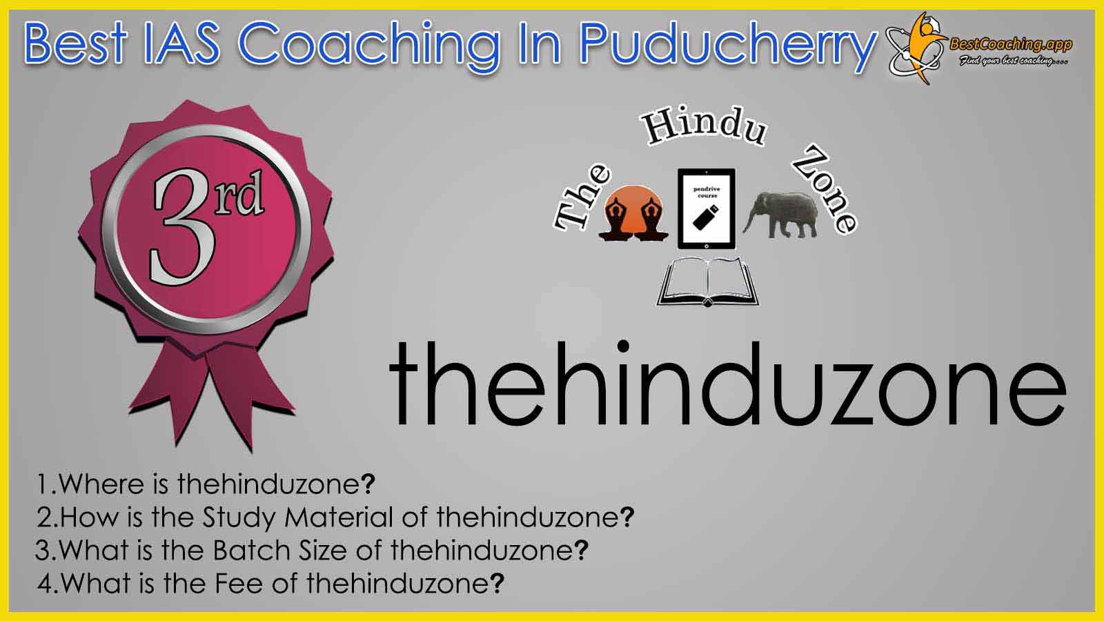 Rank 3 Best IAS Coaching in Puducherry