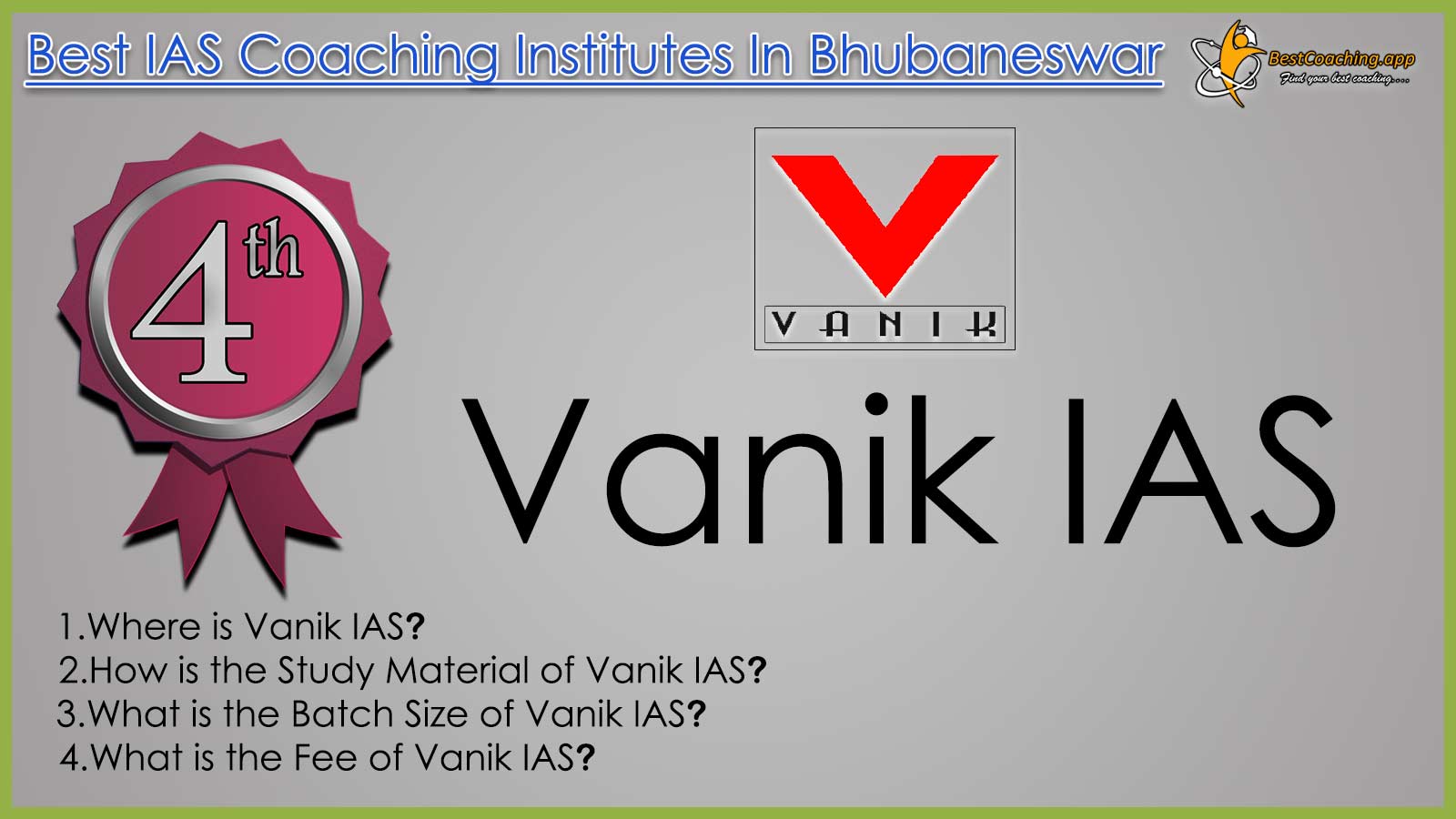 Vanik IAS Coaching