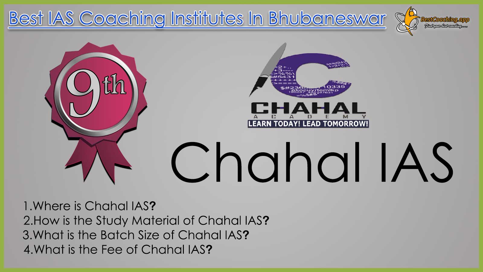 Chahal IAS Coaching
