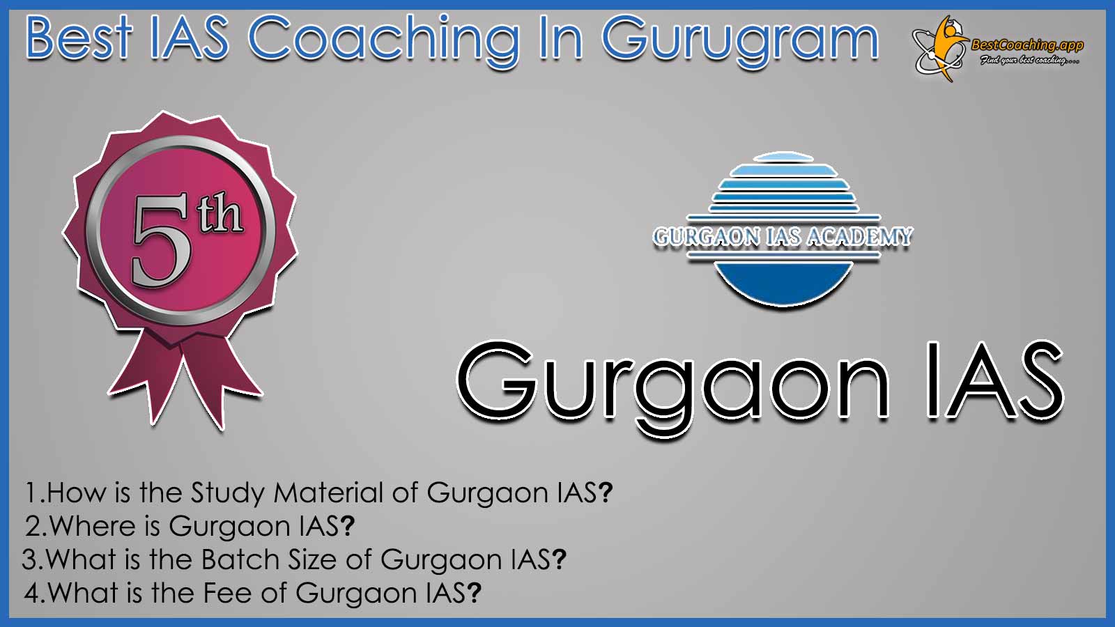 Best UPSC Coaching in Gurugram