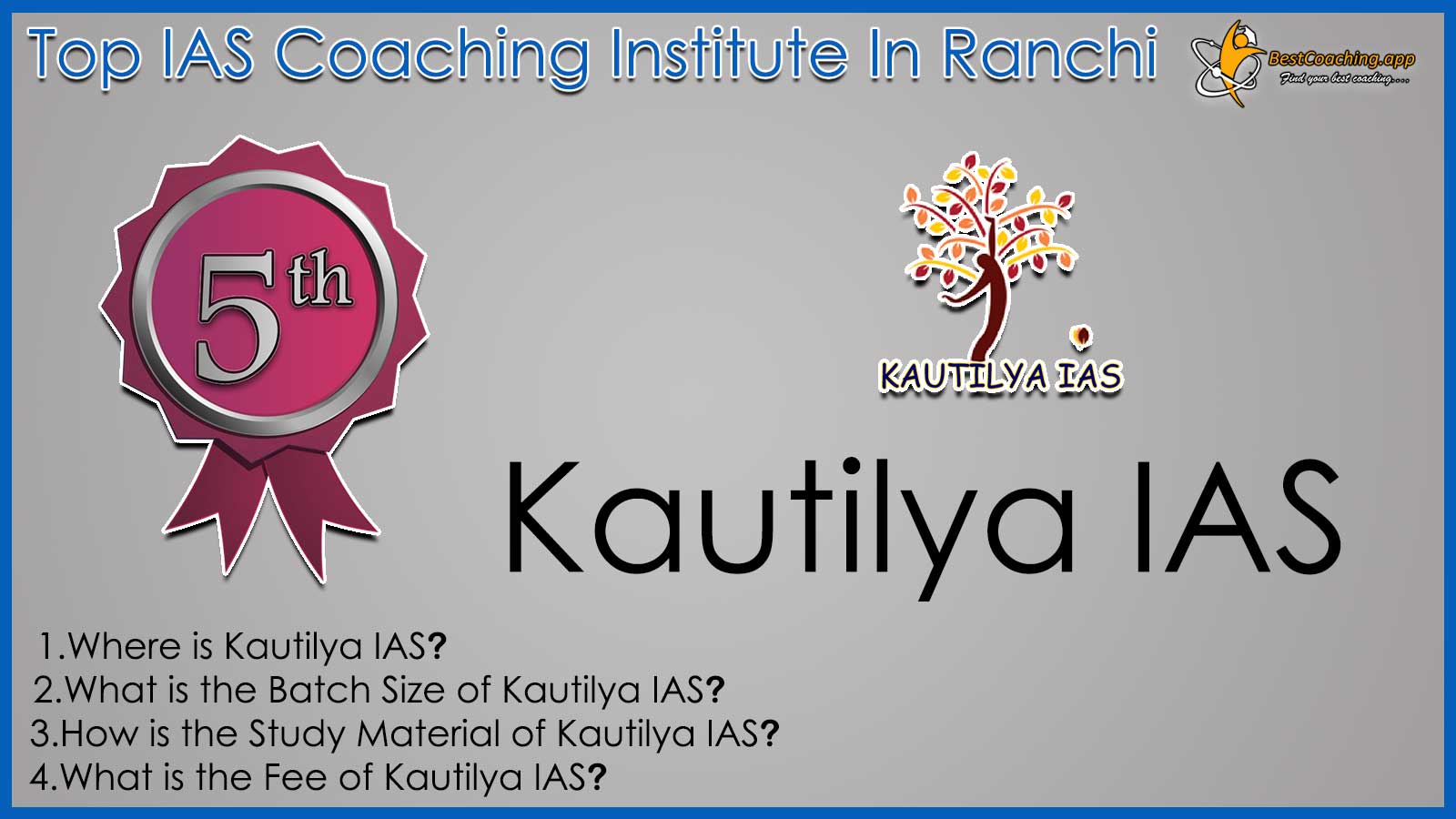 Best IAS Coaching in Ranchi