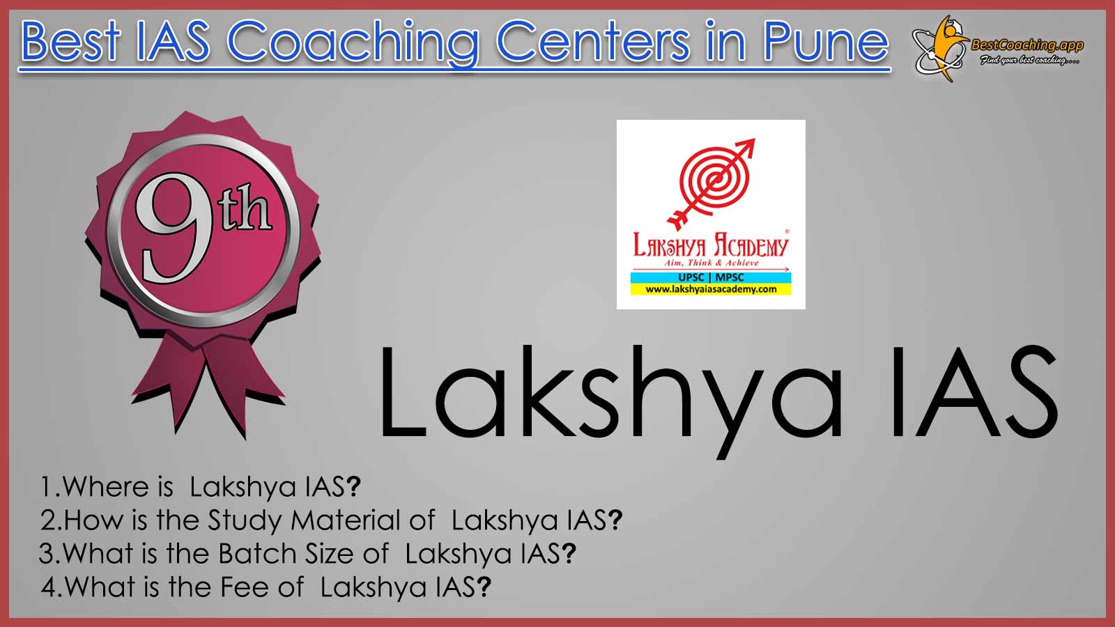 Lakshya IAS Coaching