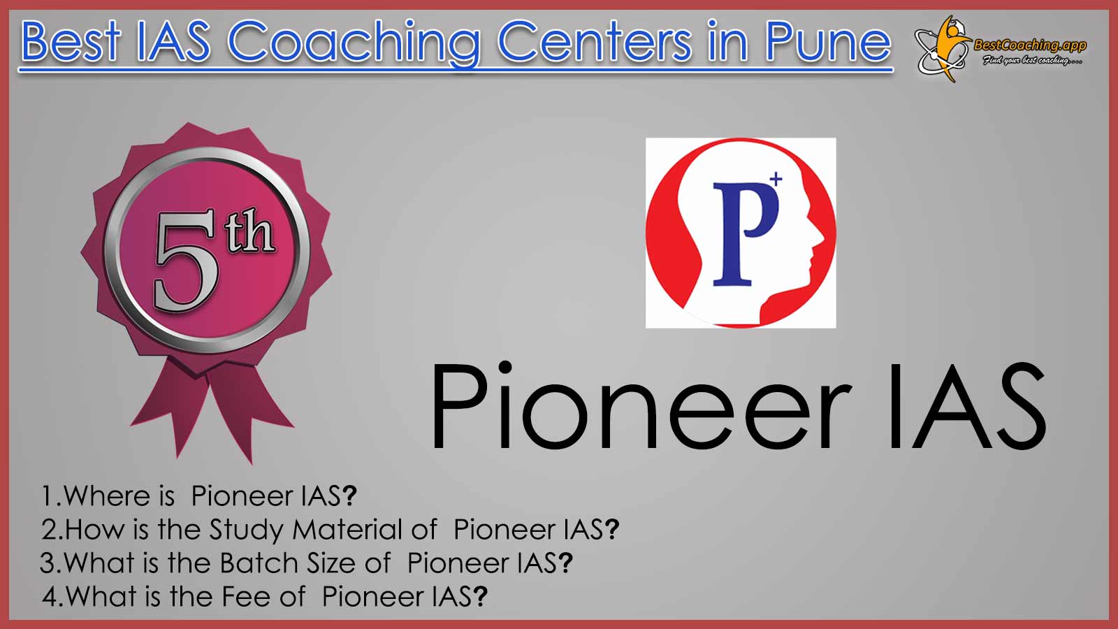 Pioneer IAS Coaching