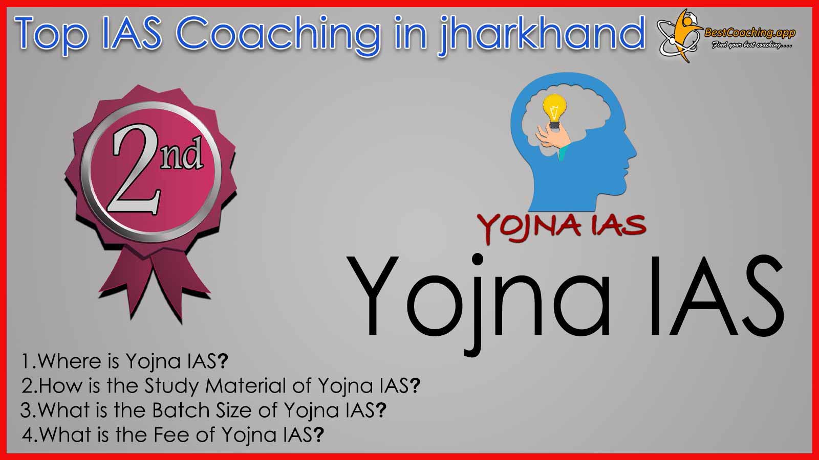Rank 2 Best IAS Coaching in Jharkhand