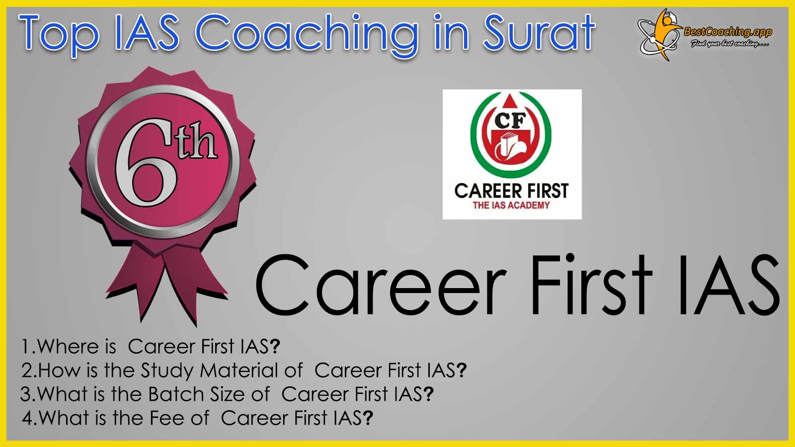 Career First IAS Coaching