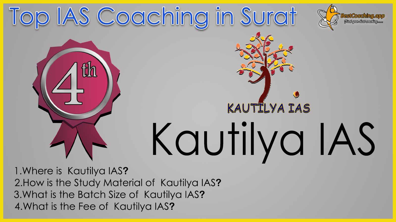 Kautilya IAS Online Coaching in Surat