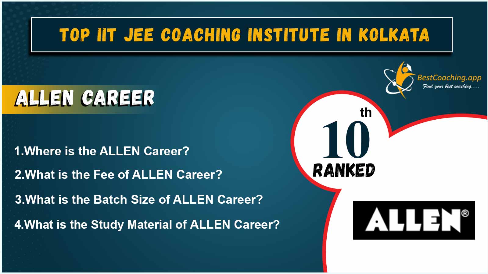 Top IIT JEE Coaching Institute In Kolkata