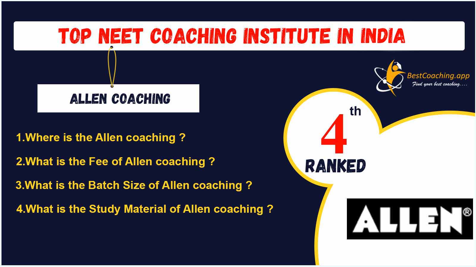 NEET Coaching Institute in India
