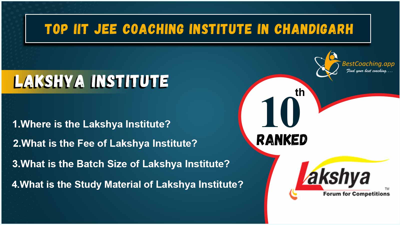 Top IIT JEE Coaching of Chandigarh