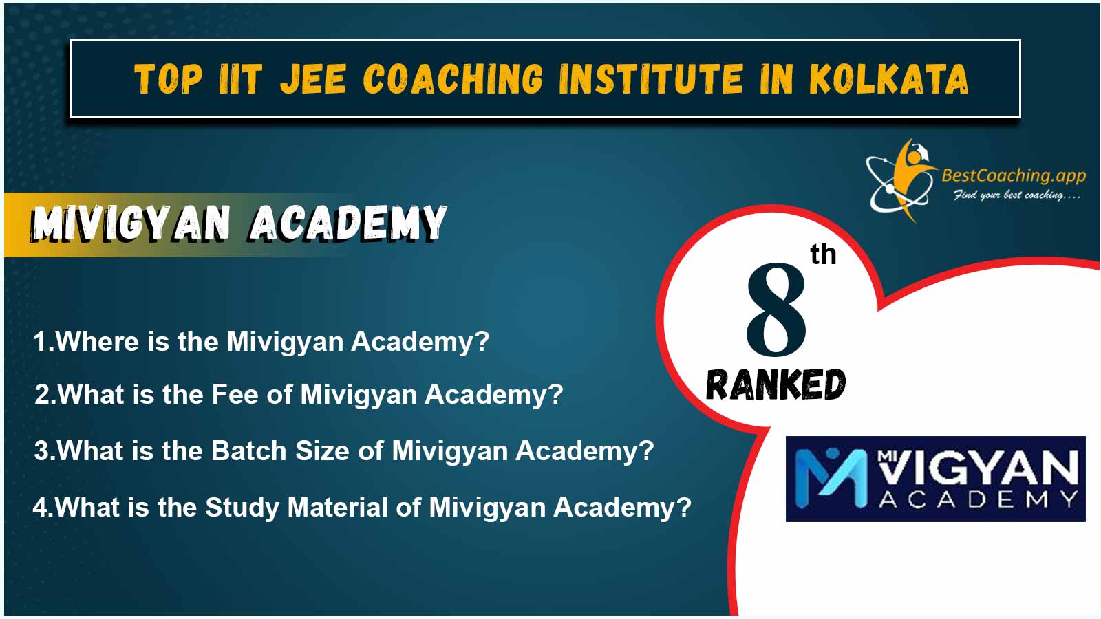 IIT JEE Coaching of Kolkata