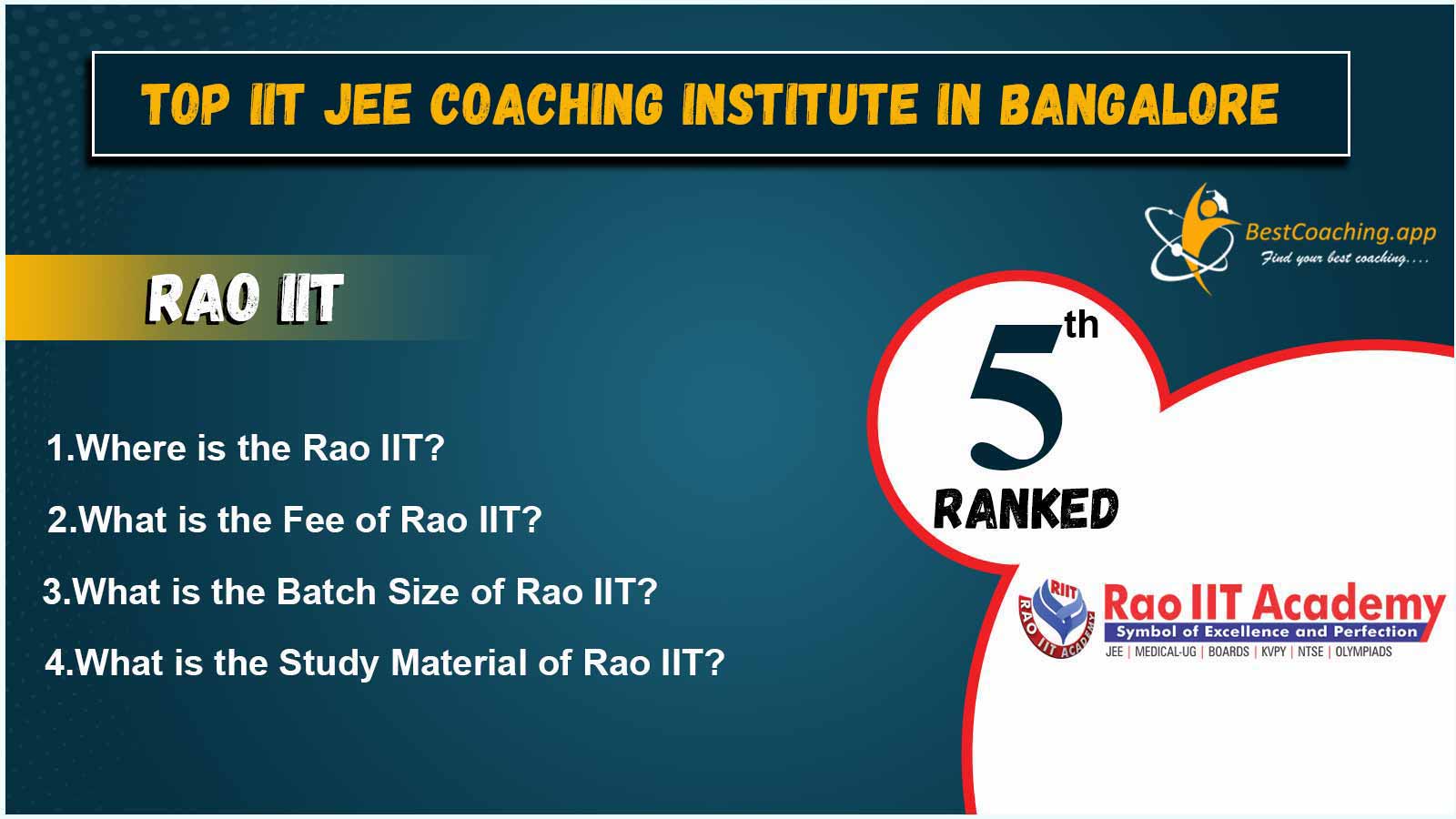 IIT JEE Coaching In Bangalore