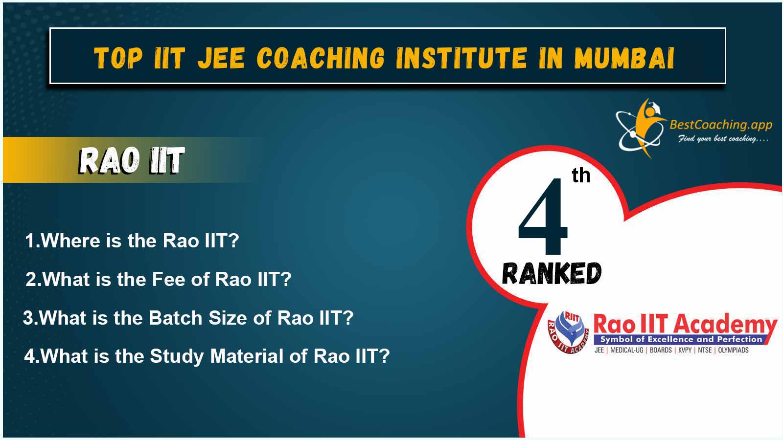 Top IIT JEE Coaching of Mumbai