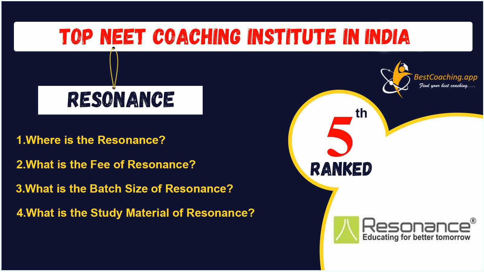 Best NEET Coaching of India