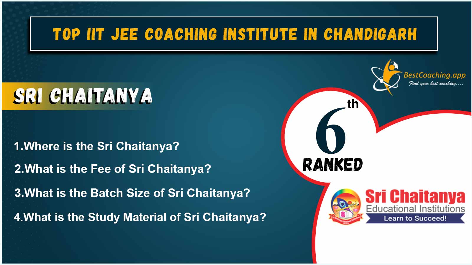 Best IIT JEE Coaching of Chandigarh