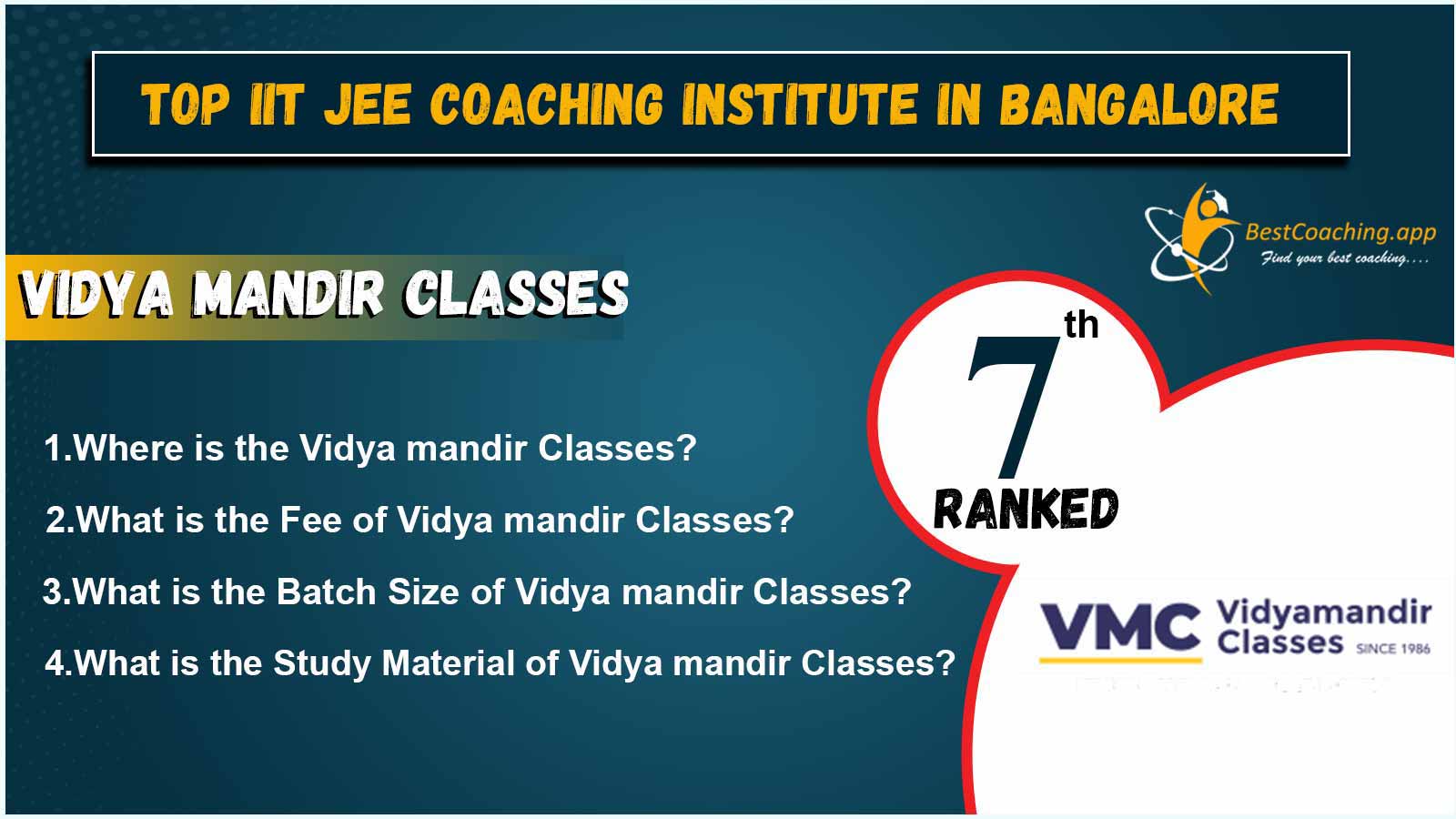 Best IIT JEE Coaching centers in Bangalore