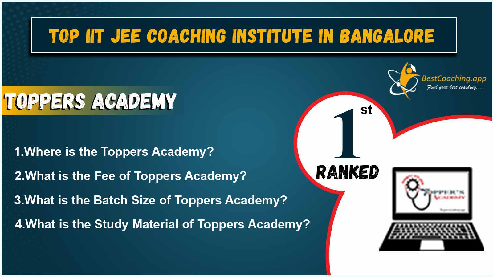 Best IIT JEE Coaching centers in Bangalore