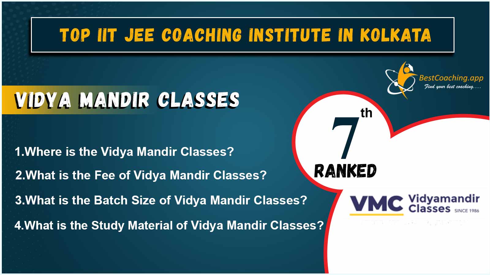 Best IIT JEE Coaching centers in Kolkata