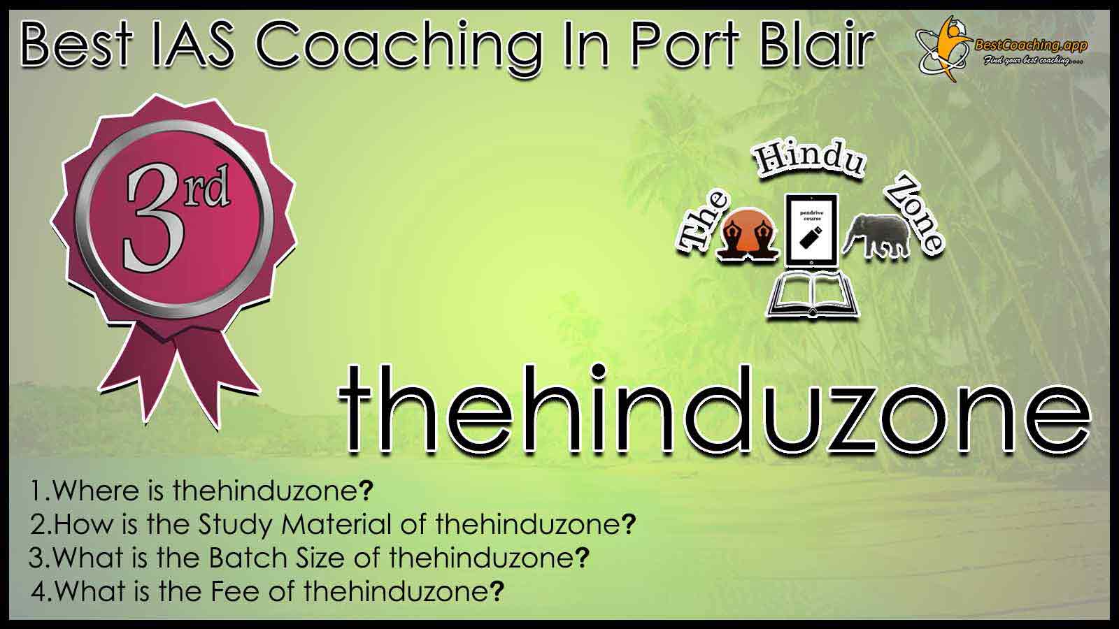 Rank 3 Best IAS Coaching in Port Blair