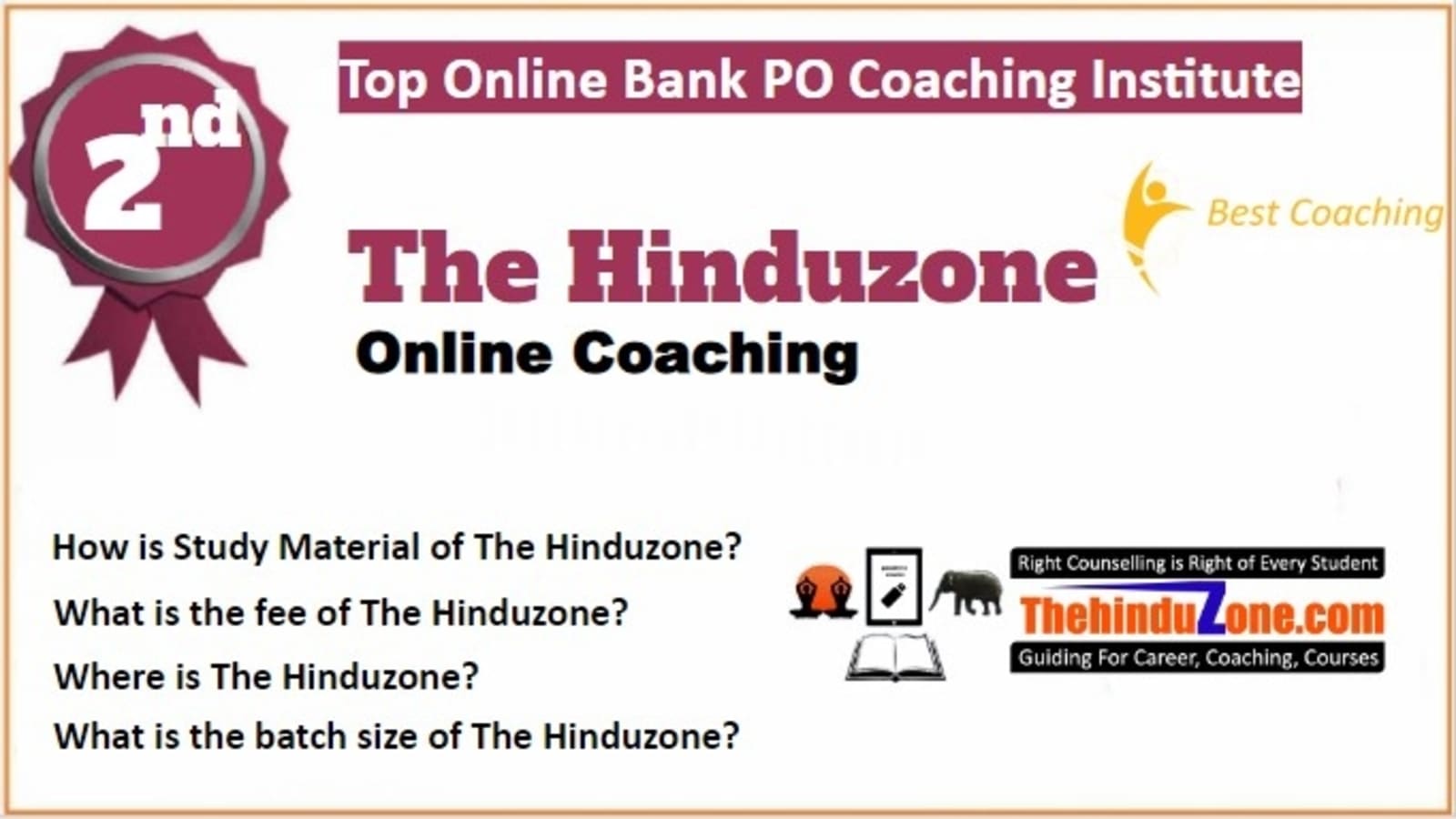 Rank 2 Best Online Bank PO Coaching