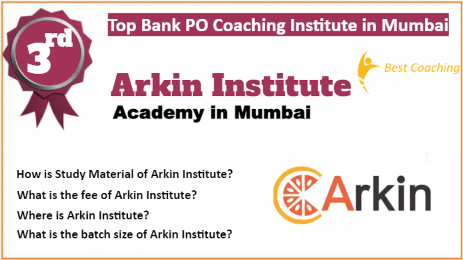 Rank 3 Best Bank PO Coaching In Mumbai