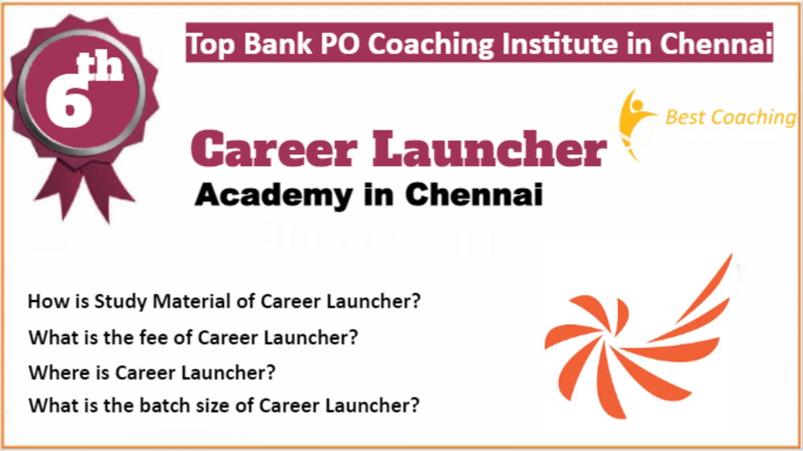 Rank 6 Best Bank PO Coaching In Chennai