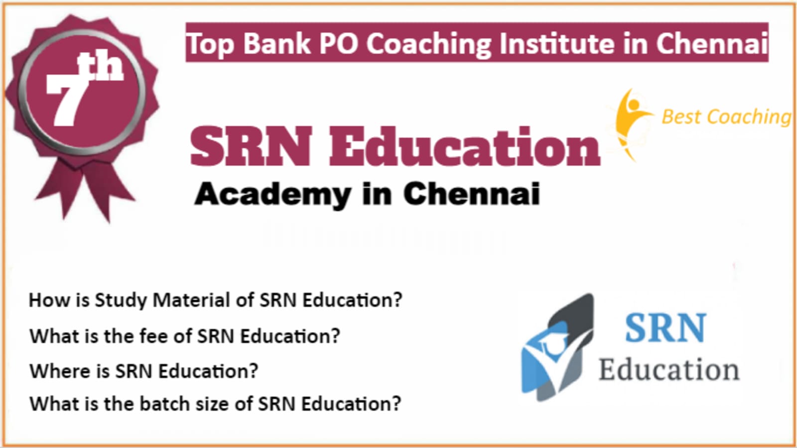 Rank 7 Best Bank PO Coaching In Chennai