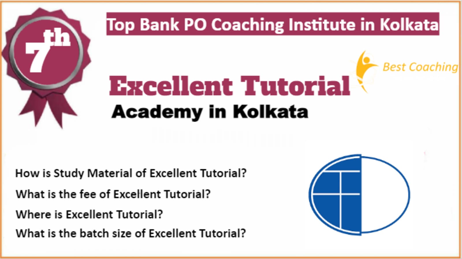 Rank 7 Best Bank PO Coaching In Kolkata
