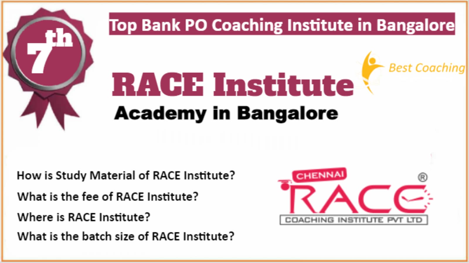 Rank 7 Best Bank PO Coaching in Bangalore