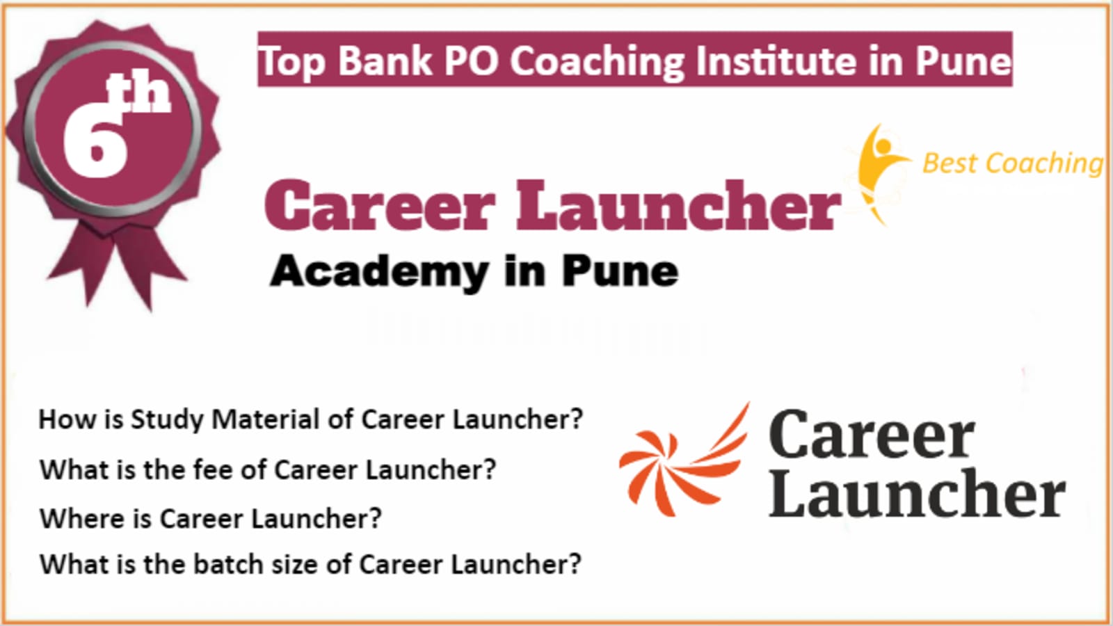 Rank 6 Best Bank PO Coaching in Pune
