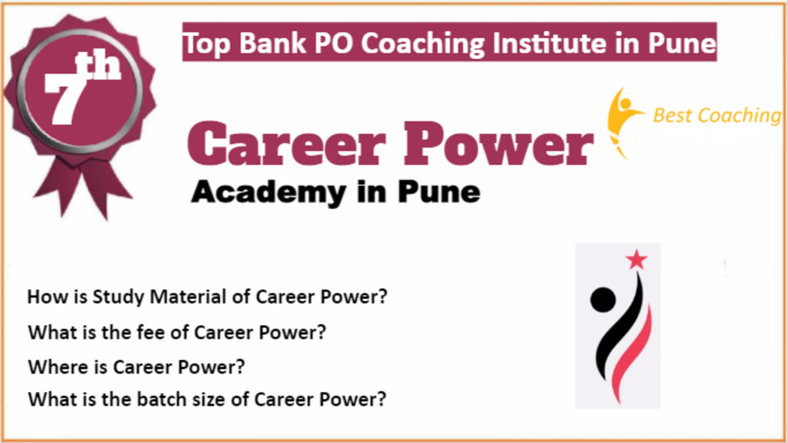 Rank 7 Best Bank PO Coaching in Pune