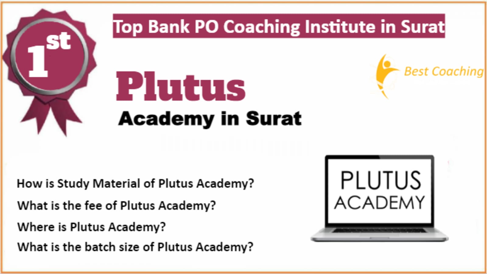Rank 1 Best Bank PO Coaching in Surat