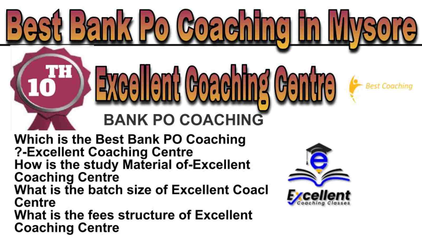 Rank 10 best bank po coaching in Mysore