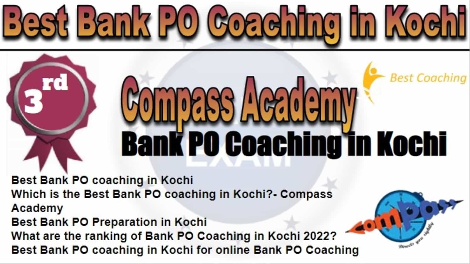 Rank 3 Best Bank PO Coaching in Kochi