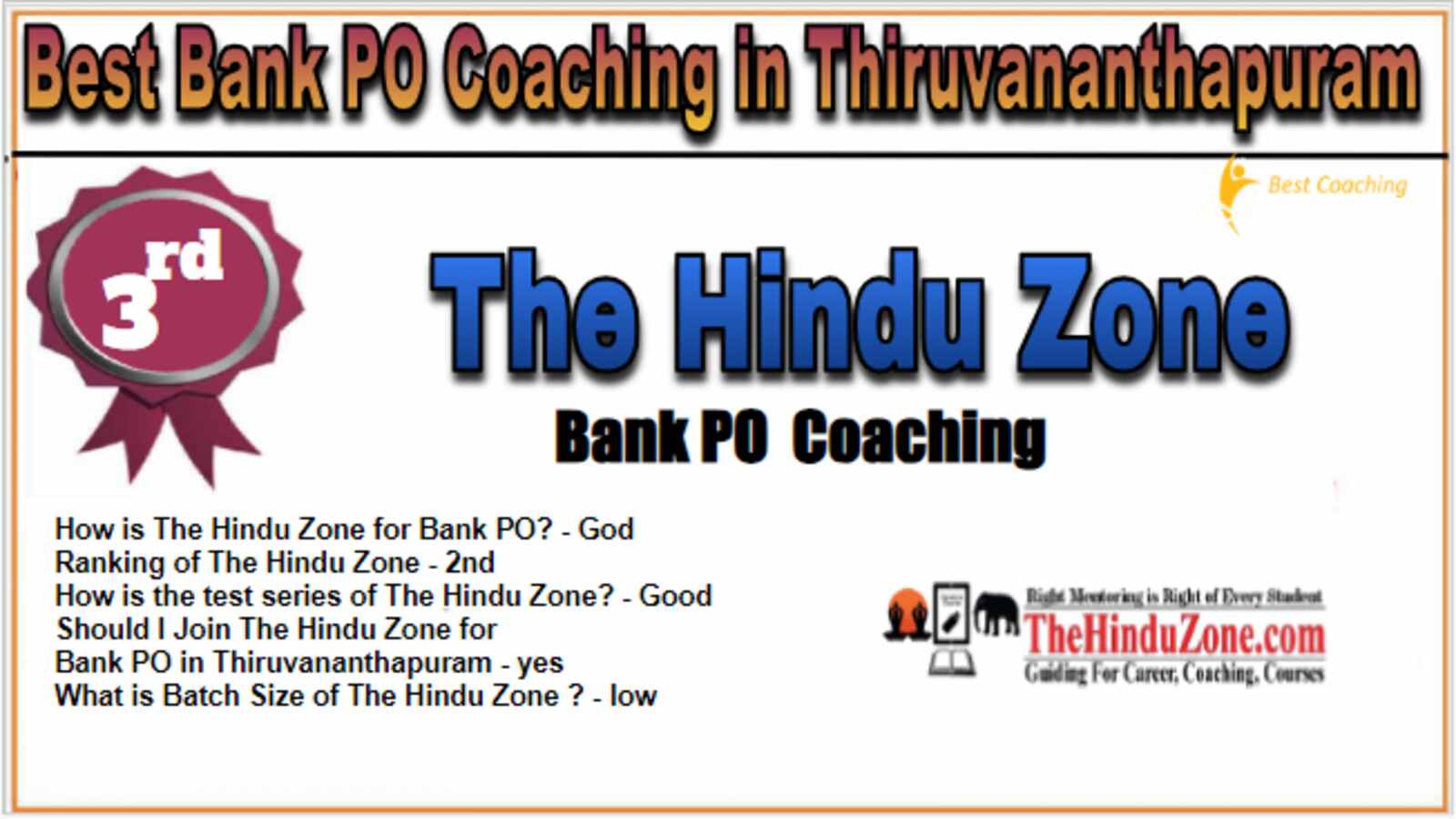 Rank 3 Best Bank PO Coachings in Thiruvananthapuram