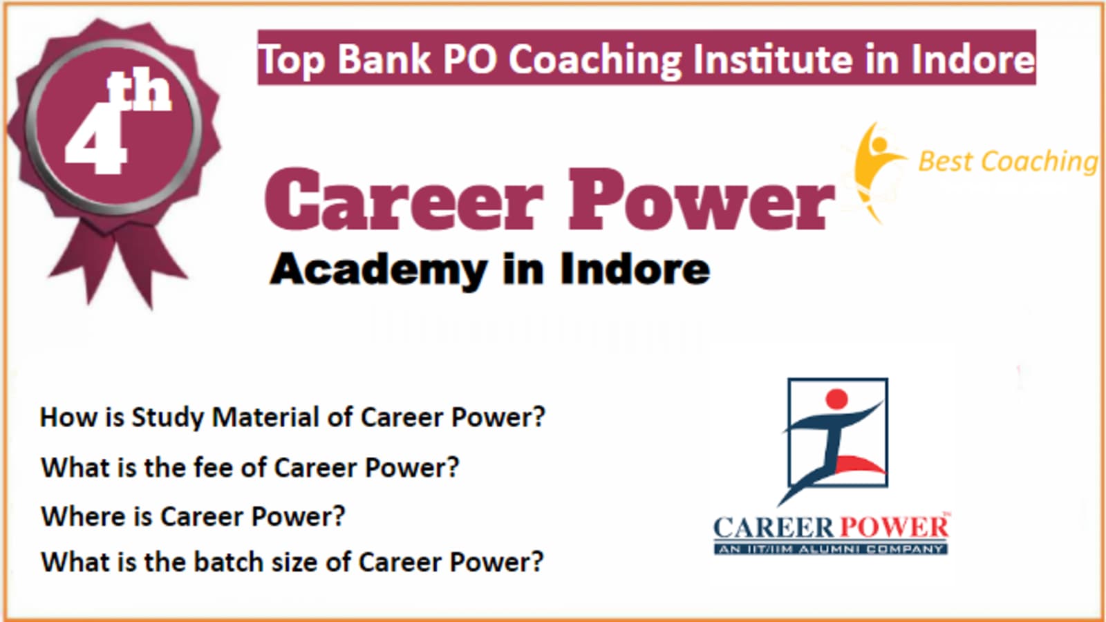Rank 4 Best Bank PO Coaching in Indore