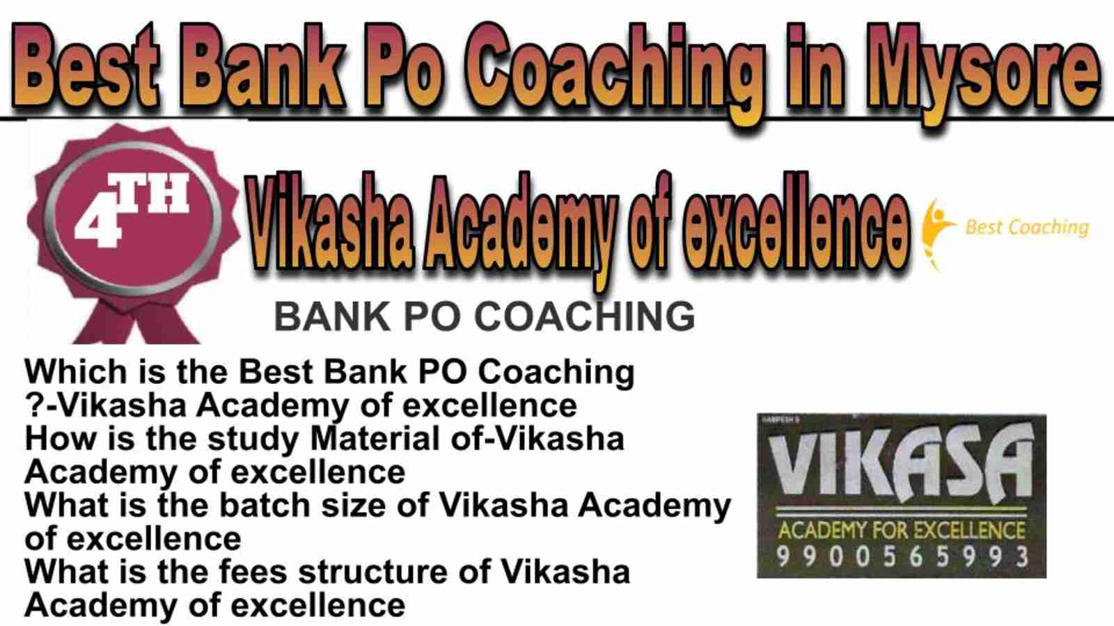 Rank 3 best bank po coaching in Mysore