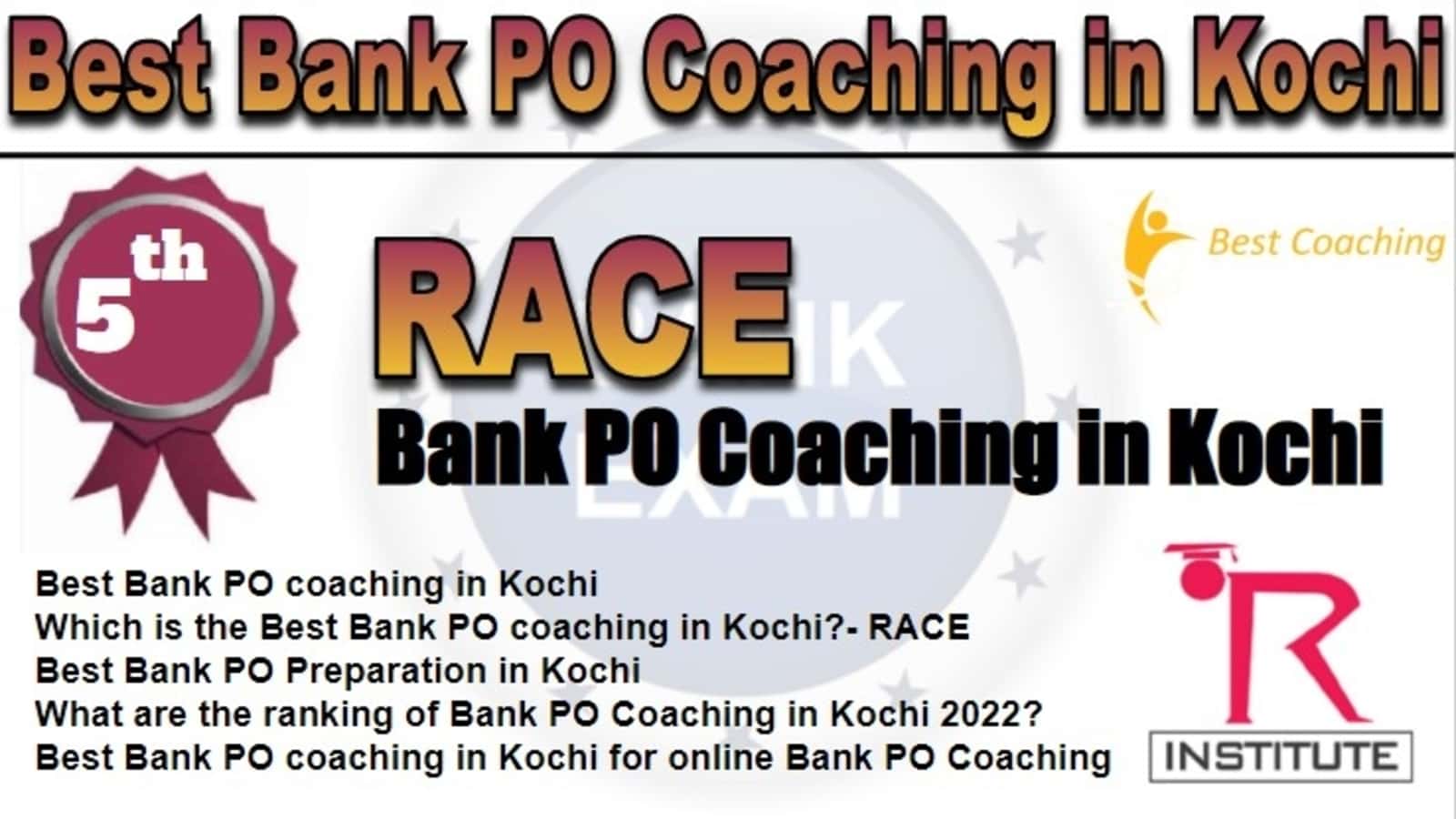 Rank 5 Best Bank PO Coaching in Kochi