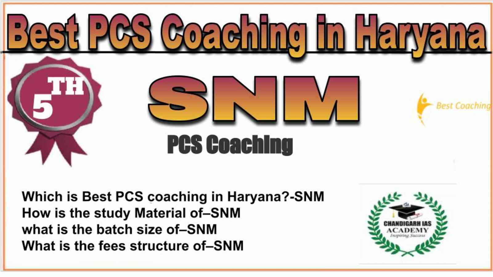 Rank 5 best PCS Coaching in Haryana