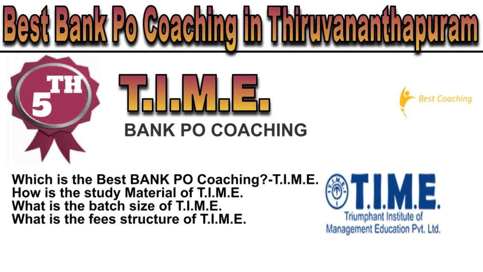 Rank 5 best bank po coaching in Thiruvananthapuram