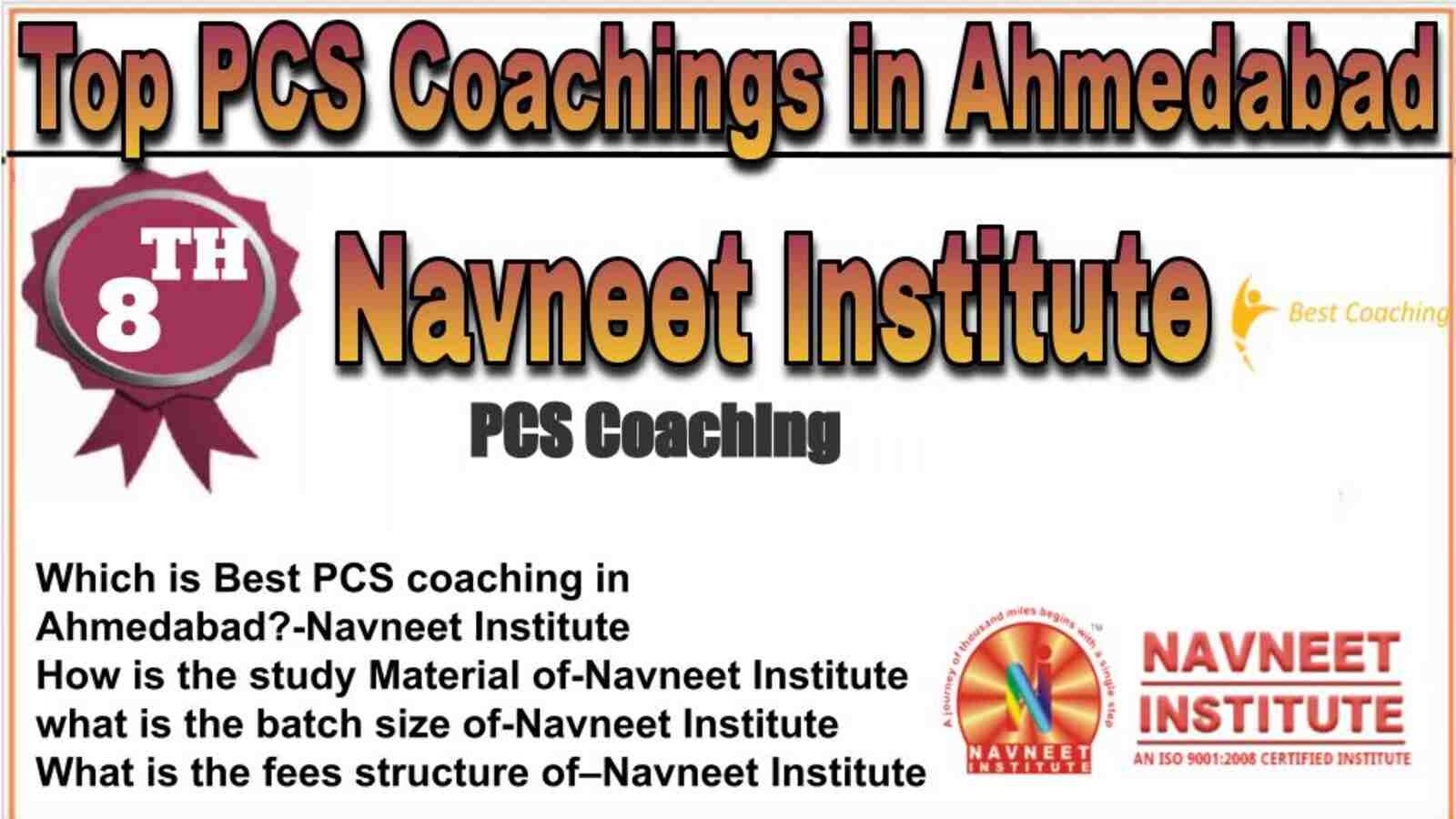Rank 8 top PCS coachings in Ahmedabad