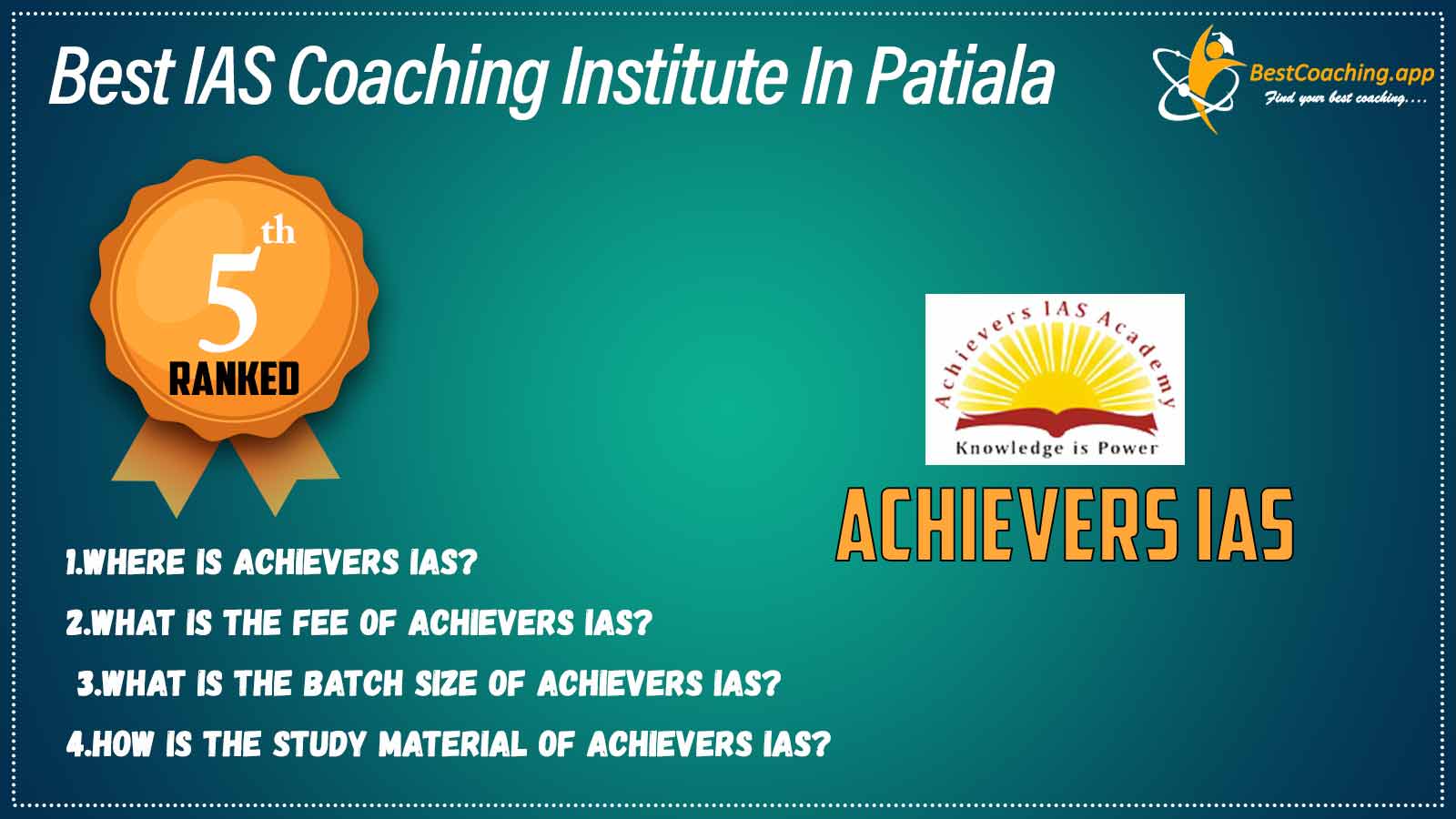 Top IAS Coaching in Patiala
