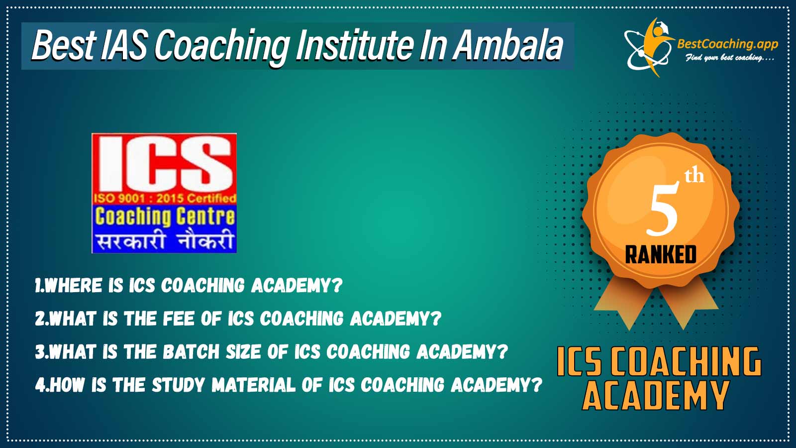 top IAS Coaching in Ambala
