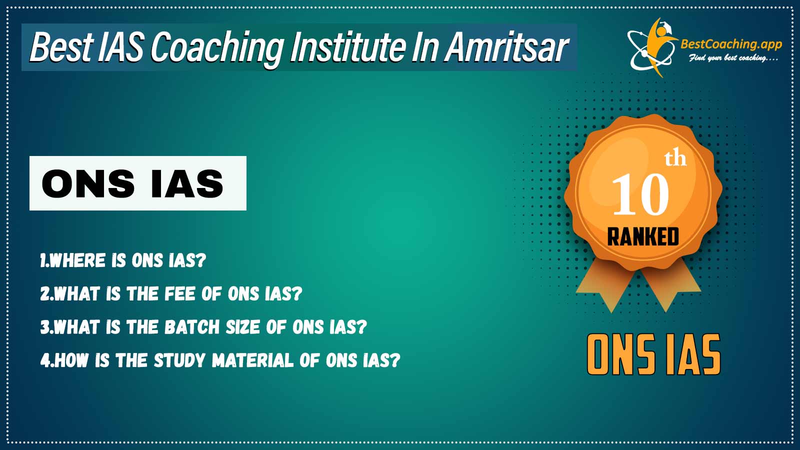 Top IAS Coaching in Amritsar
